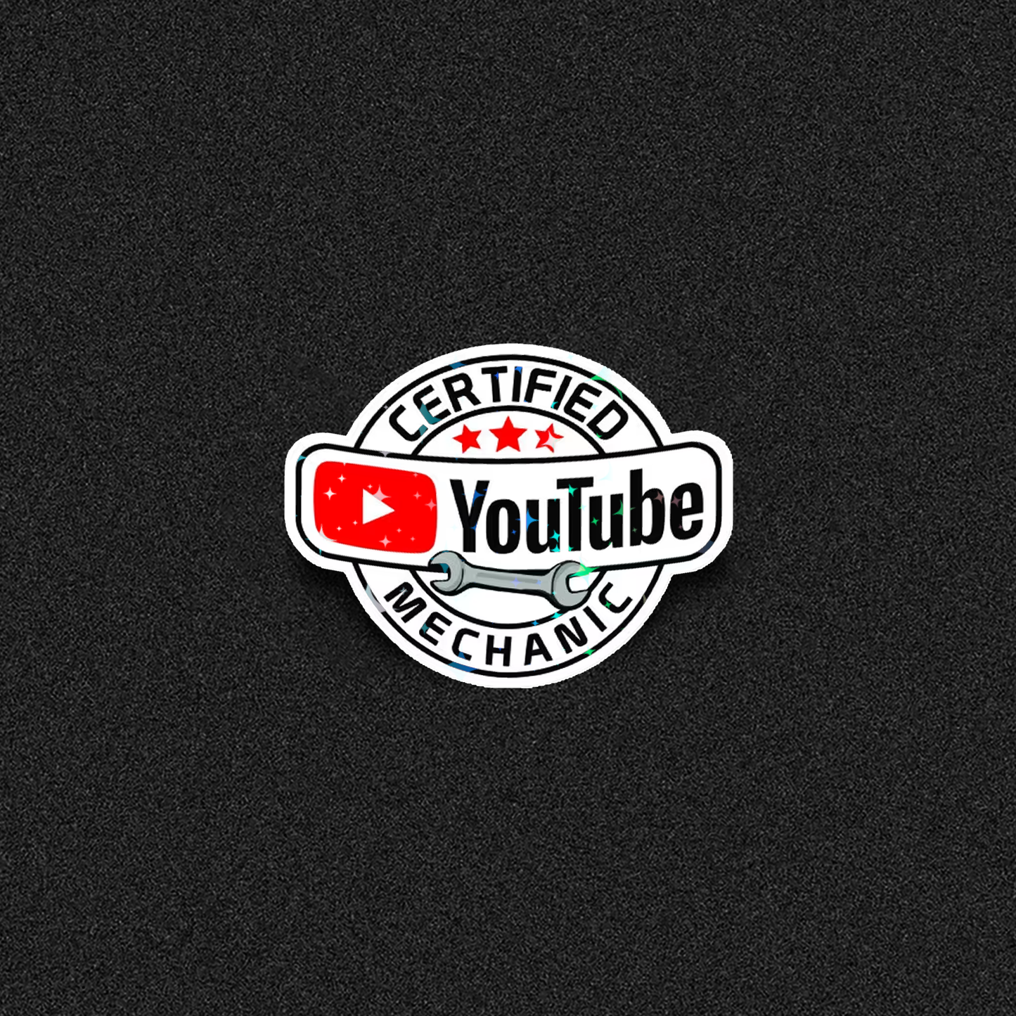 Youtube Certified Mechanic Die-Cut Sticker