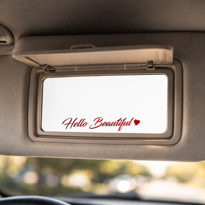 Hello Beautiful Mirror Decal