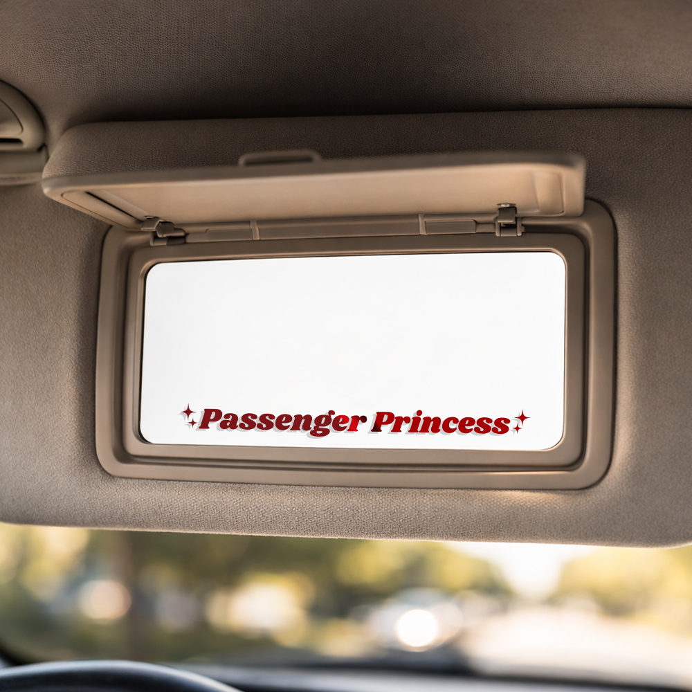 Passenger Princess Mirror Decal