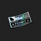 Street Racing Permit Holographic Sticker