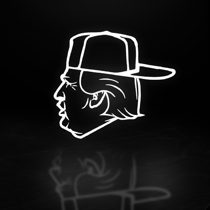 Trump with Hat Vinyl Decal