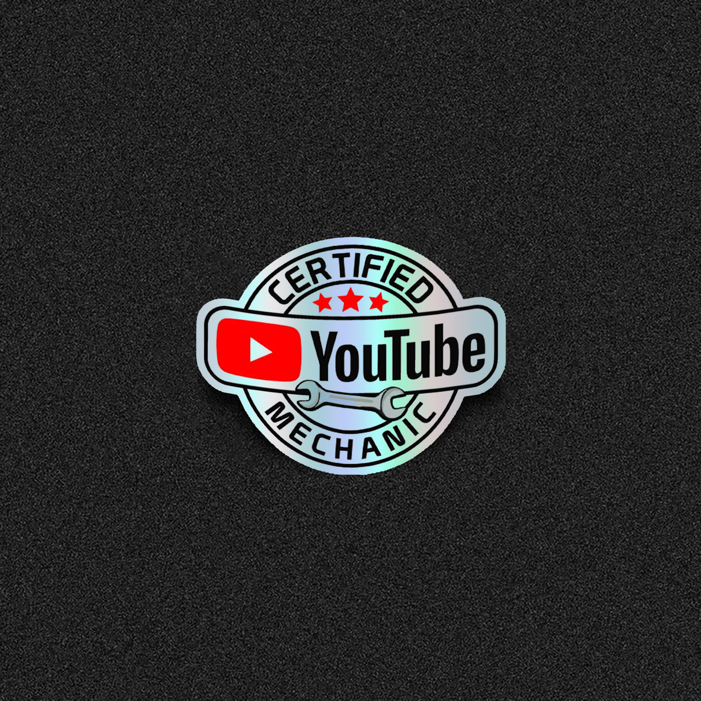 Youtube Certified Mechanic Die-Cut Sticker