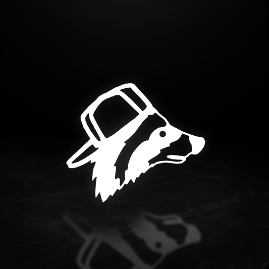 Racoon With Hat Vinyl Decal