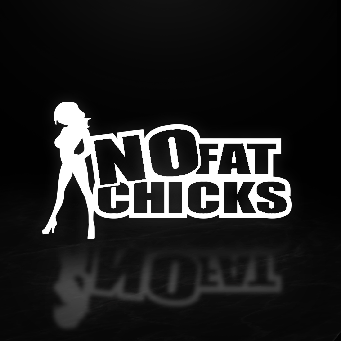 No Fat Chick Vinyl Decal