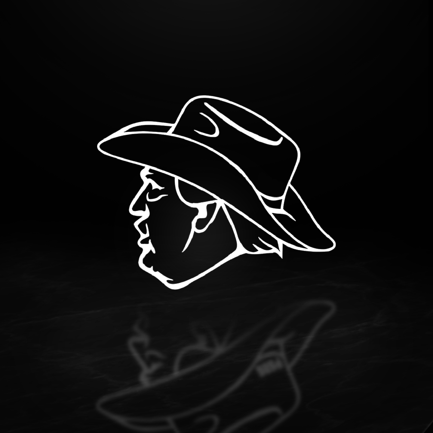 Trump with Cowboy Hat Vinyl Decal